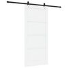 vidaXL Porta scorrevole ORKDAL Bianco 93 x 202 cm Pino massello
