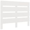 vidaXL Testiera per Letto Bianca 90x3x80 cm in Legno Massello di Pino