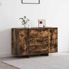 vidaXL Credenza Rovere fumé 120 x 41 x 75 cm Legno multistrato