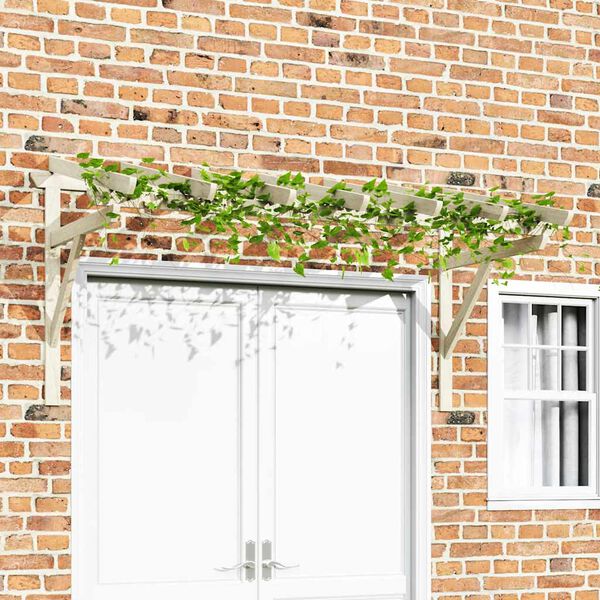 vidaXL Tettoia per Porta d'Ingresso 200x100x100 cm in Legno di Pino