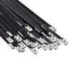 vidaXL Fascetta per Cavi 50 pz 4,6 x 600 mm Nero