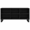 vidaXL Mobile TV 103,5 x 30 x 50 cm Rovere Nero Legno ingegnerizzato