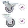vidaXL Ruote Girevoli 16 pz 50 mm