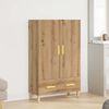vidaXL Credenza Rovere Artigianale 70x31x115 cm in Legno Multistrato
