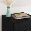 vidaXL Credenza Rovere Nero 34,5 x 34 x 90 cm Legno multistrato