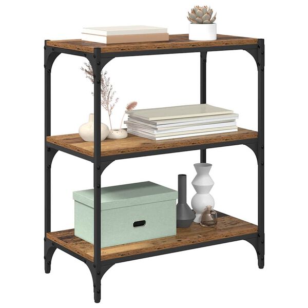 vidaXL Armadio per Libri Legno vecchio 60 x 33 x 70,5 cm