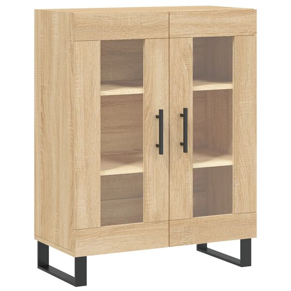 vidaXL Credenza Rovere Sonoma 69,5x34x90 cm in Legno Multistrato