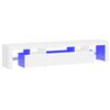 vidaXL Mobile Porta TV con Luci LED Bianco 200x36,5x40 cm