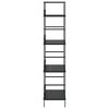 vidaXL Scaffale Libri 4 Ripiani Nero 60x27,6x124,5cm Legno Multistrato