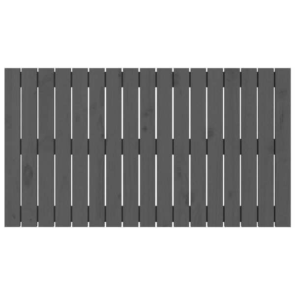 vidaXL Testiera da Parete Grigia 108x3x60 cm in Legno Massello di Pino