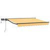vidaXL Cornice per Tenda Manuale con LED Sabbia 5 x 3 m