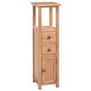 vidaXL Armadietto per Angolo 26x26x94 cm in Massello di Rovere