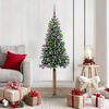 vidaXL Albero di Natale snodato con 150 LED con supporto Verde 150 cm
