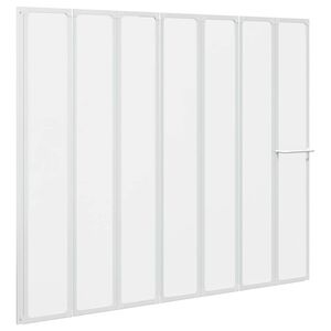 7 Pannelli pieghevoli con porta-asciugamano 140 x 168 cm doccia bagno
