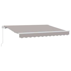 vidaXL Tenda Retrattile Grigio chiaro 250 x 200 cm Tessuto