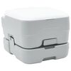 vidaXL Toilette da Campeggio Grigio e Bianco 41,5 x 36,5 x 30 cm