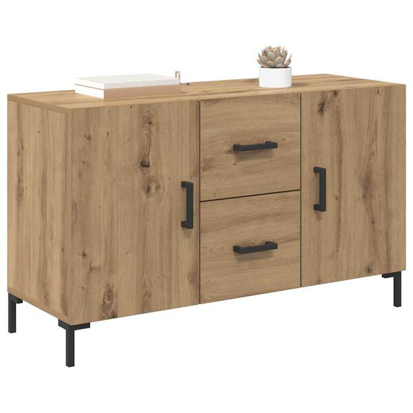 vidaXL Credenza Rovere artigianale 100 x 36 x 60 cm Legno multistrato