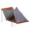 vidaXL Tenda Familiare Tipi 6 Persone Grigia e Arancione Impermeabile