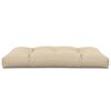 vidaXL Cuscino per Pallet Beige 120x80x12 cm in Tessuto