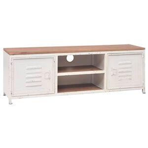 vidaXL Mobile TV 120x30x40 cm Bianco