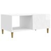 vidaXL Tavolino da salotto Bianco Lucido 90 x 50 x 40 cm