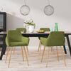 vidaXL Sedie da Pranzo 4 pz Verde Chiaro in Velluto