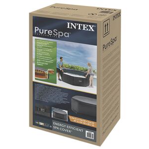 INTEX Copridoccia per Spa Grigio Scuro 211 x 211 cm PVC e PU