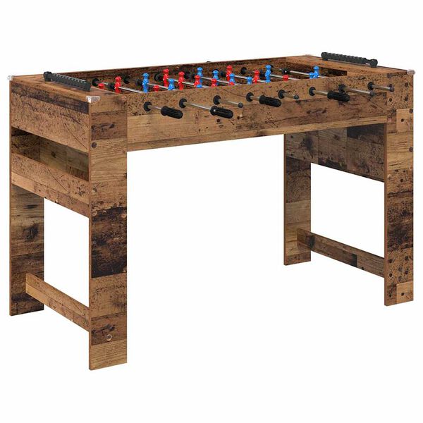 vidaXL Tavolo da Foosball Legno vecchio 125 x 60,5 x 80 cm