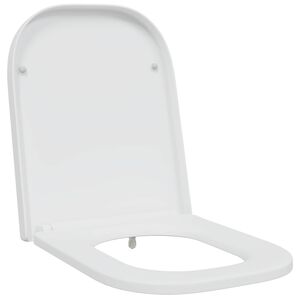 vidaXL Sedile del WC con rilascio rapido Bianco 44.5 x 35 x 3.6 cm