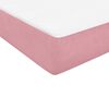 vidaXL Letto a Molle con Materasso e LED Rosa 100x220 cm in Velluto