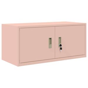 vidaXL Armadio Rosa 90 x 40 x 40 cm Acciaio