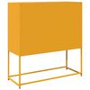 vidaXL Credenza Giallo Senape 100,5x39x107cm Acciaio Laminato Freddo