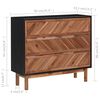 vidaXL Credenza 90x33,5x80 cm in Legno Massello di Acacia e MDF