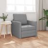 vidaXL Divano letto 60cm Grigio chiaro Tessuto