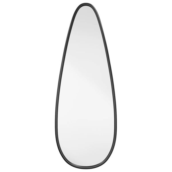 vidaXL Specchio da Parete Nero 40x15 cm