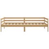 vidaXL Dormeuse Marrone Ambrato in Legno Massello di Pino 90x200 cm