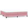 vidaXL Letto a Molle senza Materasso Rosa 200x220 cm in Velluto