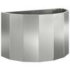 vidaXL Fioriera Argento 60 x 30 x 35 cm Acciaio zincato