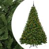 vidaXL Albero di Natale artificiale verde chiaro con palline 270 cm