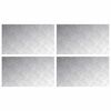 vidaXL Gradini per Scale 4 pz 70 x 40 cm Argento Alluminio