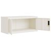 vidaXL Armadio Classificatore Bianco 90x40x110 cm in Acciaio