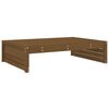 vidaXL Poggiapiedi Giardino Marrone Ambra 120x80cm Legno Massello Pino
