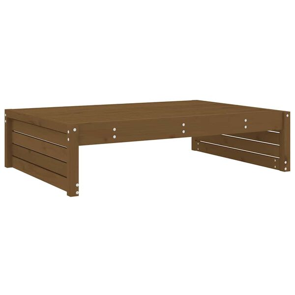 vidaXL Poggiapiedi Giardino Marrone Ambra 120x80cm Legno Massello Pino