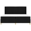 vidaXL Letto a molle con materasso Nero 200 x 200 cm Tessuto