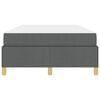 vidaXL Struttura del letto Grigio scuro 120 x 190 cm Tessuto