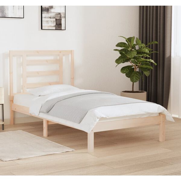 vidaXL Letto senza Materasso 90x190 cm in Legno Massello di Pino