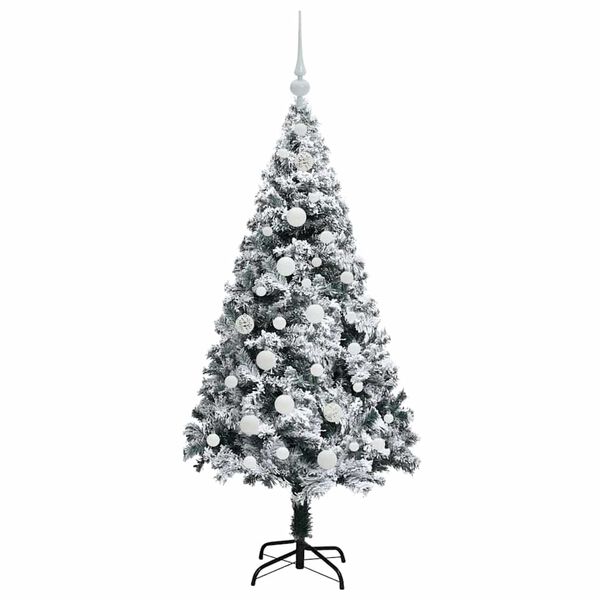 vidaXL Albero di Natale artificiale con 150 LED Bianco 150 cm