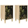 vidaXL Armadio da Notte RHENEN 2 pz Rovere Sonoma 36 x 33 x 60 cm