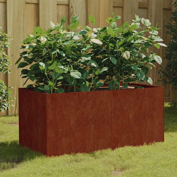 vidaXL Fioriera 80x40x40 cm in Acciaio Corten