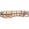vidaXL Set di divani da esterno 6 pcs Naturale